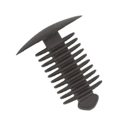 Fir Tree Trim Clip, 9-10mm Hole, 18mm Head, Black