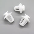 Exterior Door Moulding Clip, White