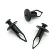 Screw Fit Plastic Rivet, 9mm Hole, 20mm Collar, Black
