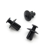 Screw Fit Plastic Rivet, 8mm Hole, 18mm Collar, Black