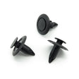 Push Fit Plastic Rivet, 6mm Hole, 18mm Collar, Black