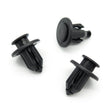Push Fit Plastic Rivet, 12mm Hole, 22mm Collar, Black