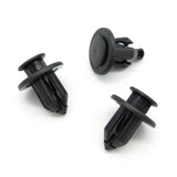 Push Fit Plastic Rivet, 12mm Hole, 22mm Collar, Black
