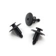 Push Fit Plastic Rivet, 6.5mm Hole, 18mm Collar, Black