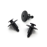 Push Fit Plastic Rivet, 6.5mm Hole, 18mm Collar, Black