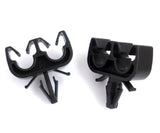 Twin Brake Line / Cable Holder, Max Cable Diameter 6.5mm, To Fit 6mm Hole
