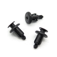 Push Fit Plastic Rivet, 6.5mm Hole, 12mm Collar, Black, Easy Release