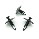 Screw Fit Plastic Rivet, 6mm Hole, 25mm Collar, Black