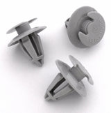 Interior Trim Panel Clip, 8mm Hole, Grey