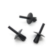 Push Fit Plastic Rivet, 5mm Hole, 16mm Collar, Black