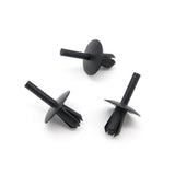 Push Fit Plastic Rivet, 5mm Hole, 16mm Collar, Black