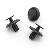 Push Fit Plastic Rivet, 7mm Hole, 20mm Collar, Black