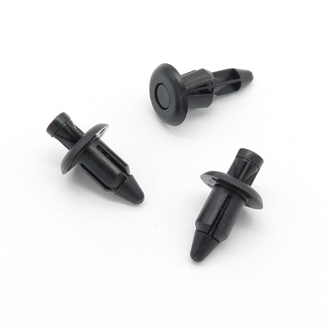 Push Fit Plastic Rivet, 6mm Hole, Black