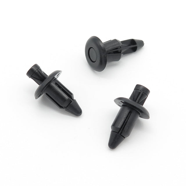 Push Fit Plastic Rivet, 6mm Hole, Black