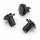 Push Fit Plastic Rivet, 10mm Hole, 20mm Collar, Black, Type