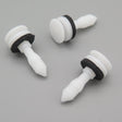 Interior Trim Panel Clip, White with Washer