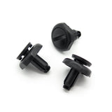 Push Fit Plastic Rivet, 7mm Hole, Black