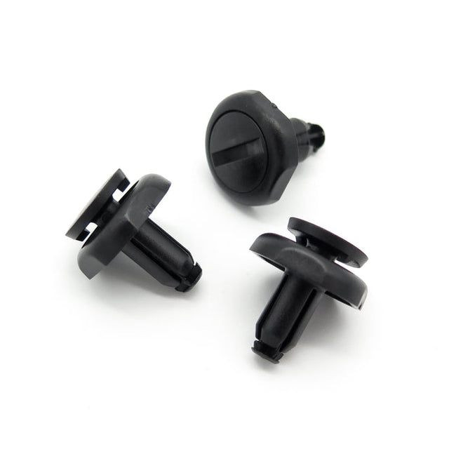 Push Fit Plastic Rivet, 7mm Hole, Black