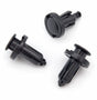 Push Fit Plastic Rivet, 10mm Hole, 20mm Head, Black