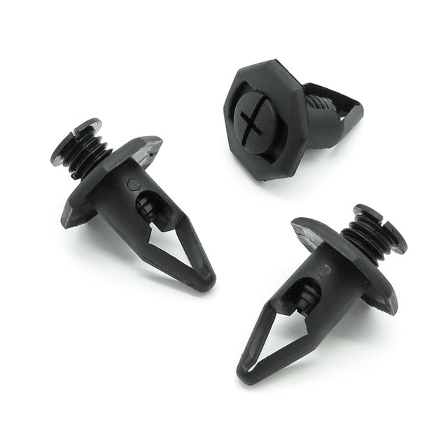Plastic Rivet, Screw Fit, 10mm Hole, 20mm Octagonal Head