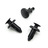 Push Fit Plastic Rivet, 8mm Hole, 18mm Collar, Black