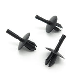 Plastic Rivet, 5.5mm Hole, 16mm Collar, Black