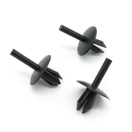 Plastic Rivet, 5.5mm Hole, 16mm Collar, Black