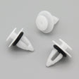 Plastic Fastener, Moulding Clip, White