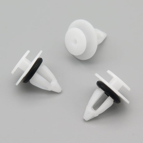 Plastic Fastener, Moulding Clip, White