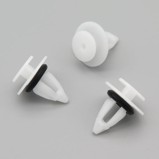Plastic Fastener, Moulding Clip, White