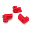 Plastic Fastener, Angled Grommet, Red