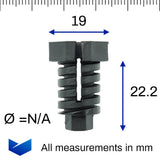 Plastic Screw, Headlight Adjuster Screw - image 2