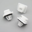 Plastic Trim & Moulding Clip, White with Washer