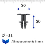 Plastic Fastener, Trim & Moulding Clip, Spacer - image 2