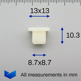 Plastic Lock Nut / Screw Grommet - image 2