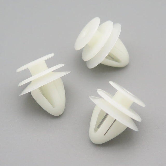 Plastic Fastener for Trim Mouldings, White