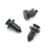 Plastic Fastener, Push Fit Plastic Rivet, 10mm Hole, 18mm Collar, Black