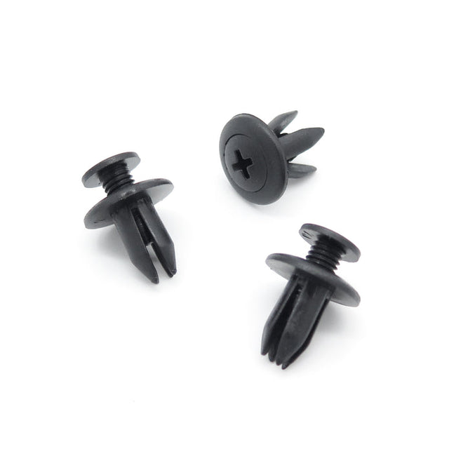 Screw Fit Plastic Trim Clip, Black