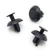 Push Fit Plastic Rivet, 7mm Hole, Black