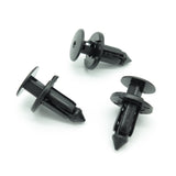 Push Fit Plastic Rivet, 9mm Hole , Black