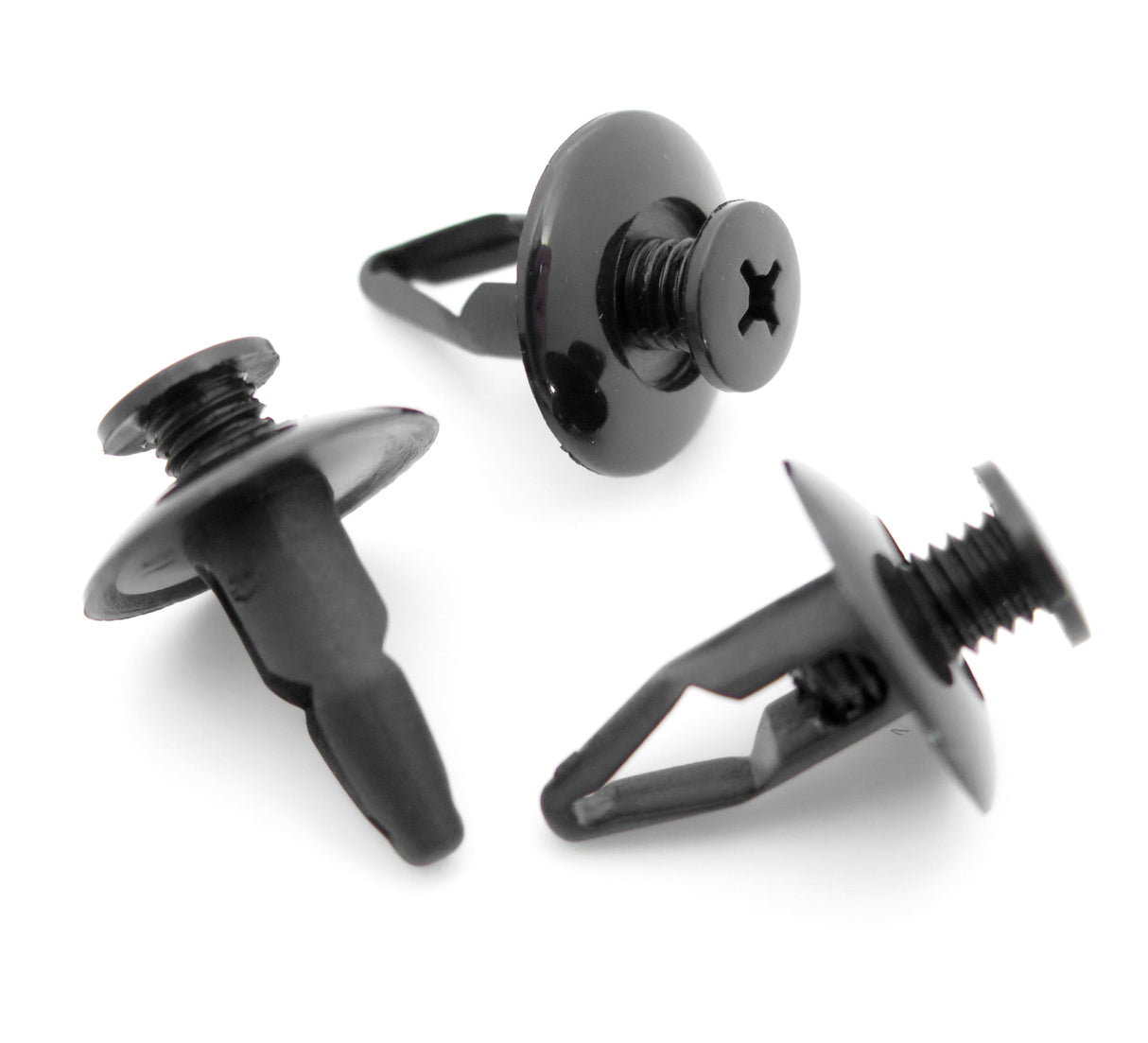 Screw Fit Plastic Rivet, Black