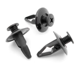 Screw Fit Plastic Rivet, Black