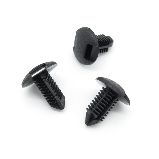 Fir Tree Clip, Black, Slotted Head