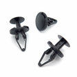 Push Fit Plastic Rivet, 9mm Hole, 20mm Collar, Black