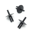 Push Fit Plastic Rivet, 6.5mm Hole, 20mm Collar, Black