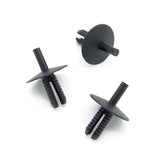 Push Fit Plastic Rivet, 6.5mm Hole, 20mm Collar, Black