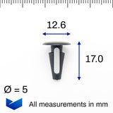 Push Button Clip, 5mm Hole - image 2