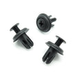 6mm Screw Fit Plastic Rivet, Black