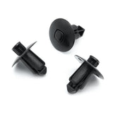 Push Fit Plastic Rivet, 8mm Hole, Black