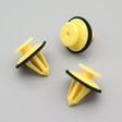 Windscreen Pillar Moulding Trim Clip, Yellow with sealing washer